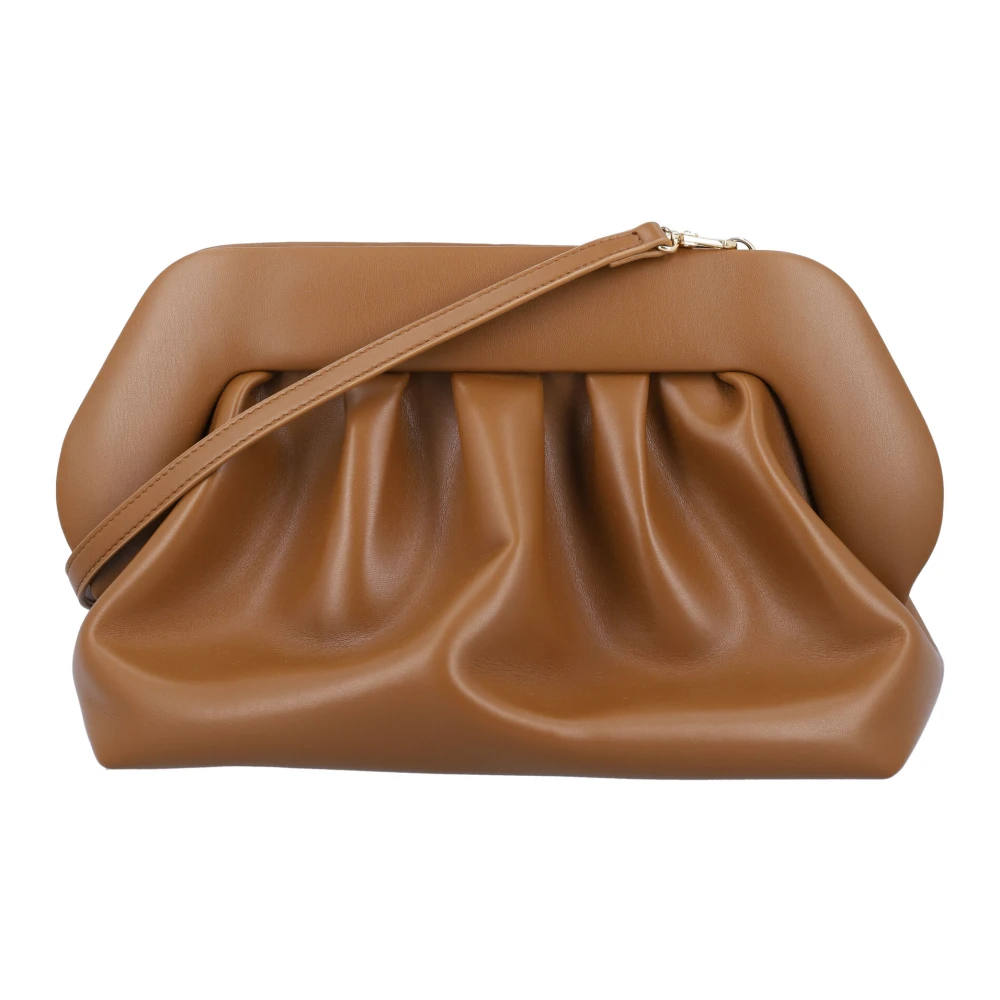 THEMOIRè Karamel Vegan Stof Clutch Handtas Brown Dames