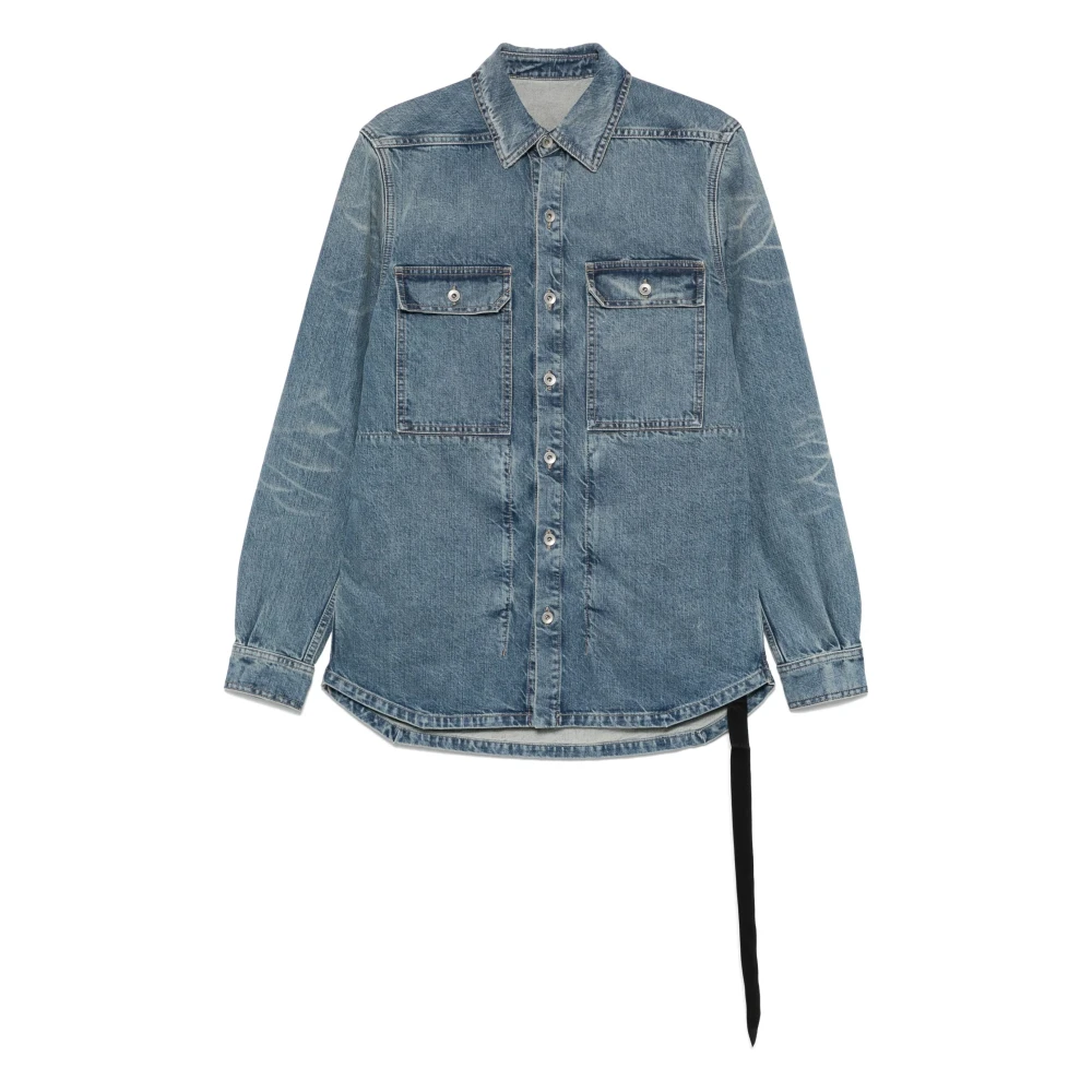 Jackets > Denim Jackets - - Rick Owens - Modalova
