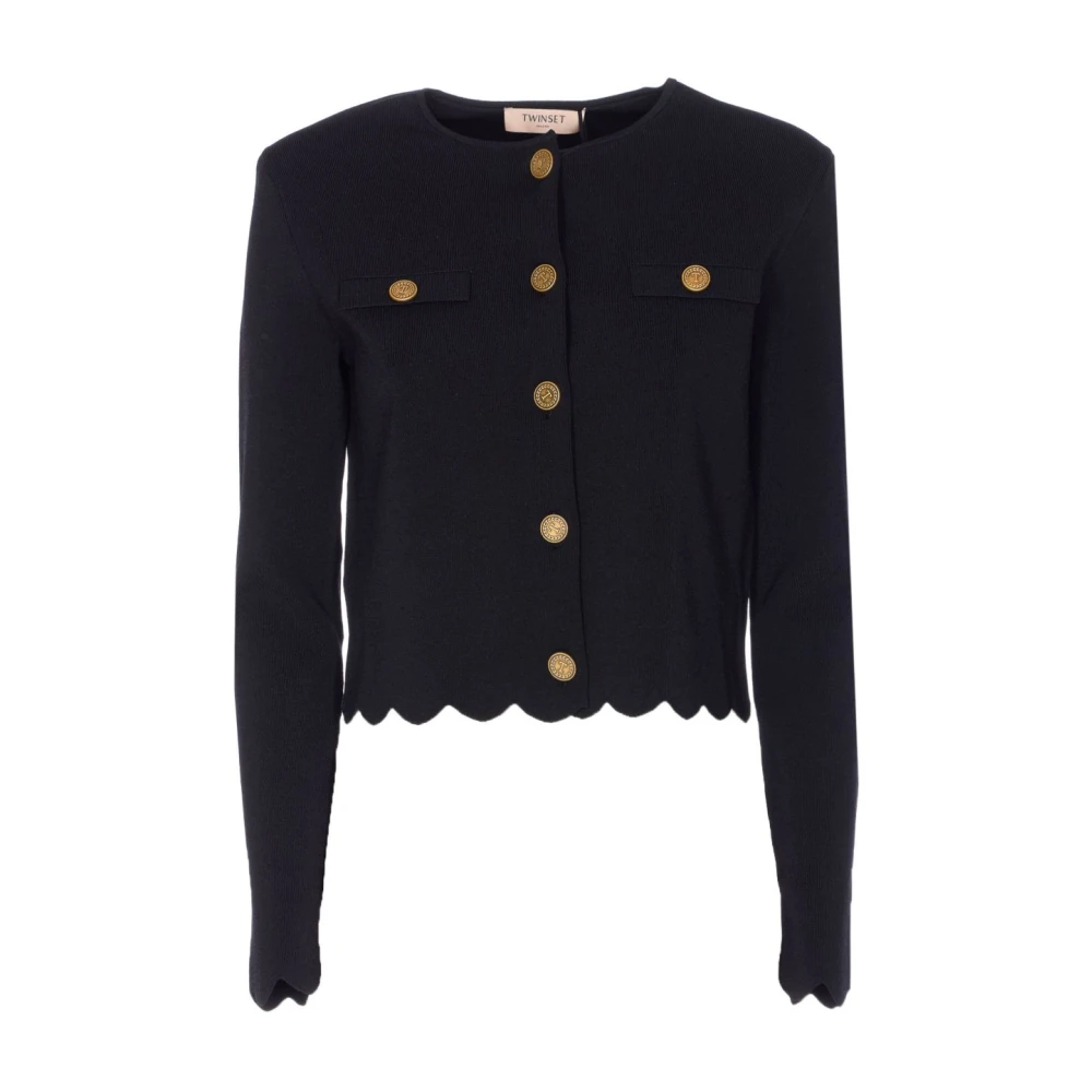 Twinset Black Cardigans, Female, M, Dress