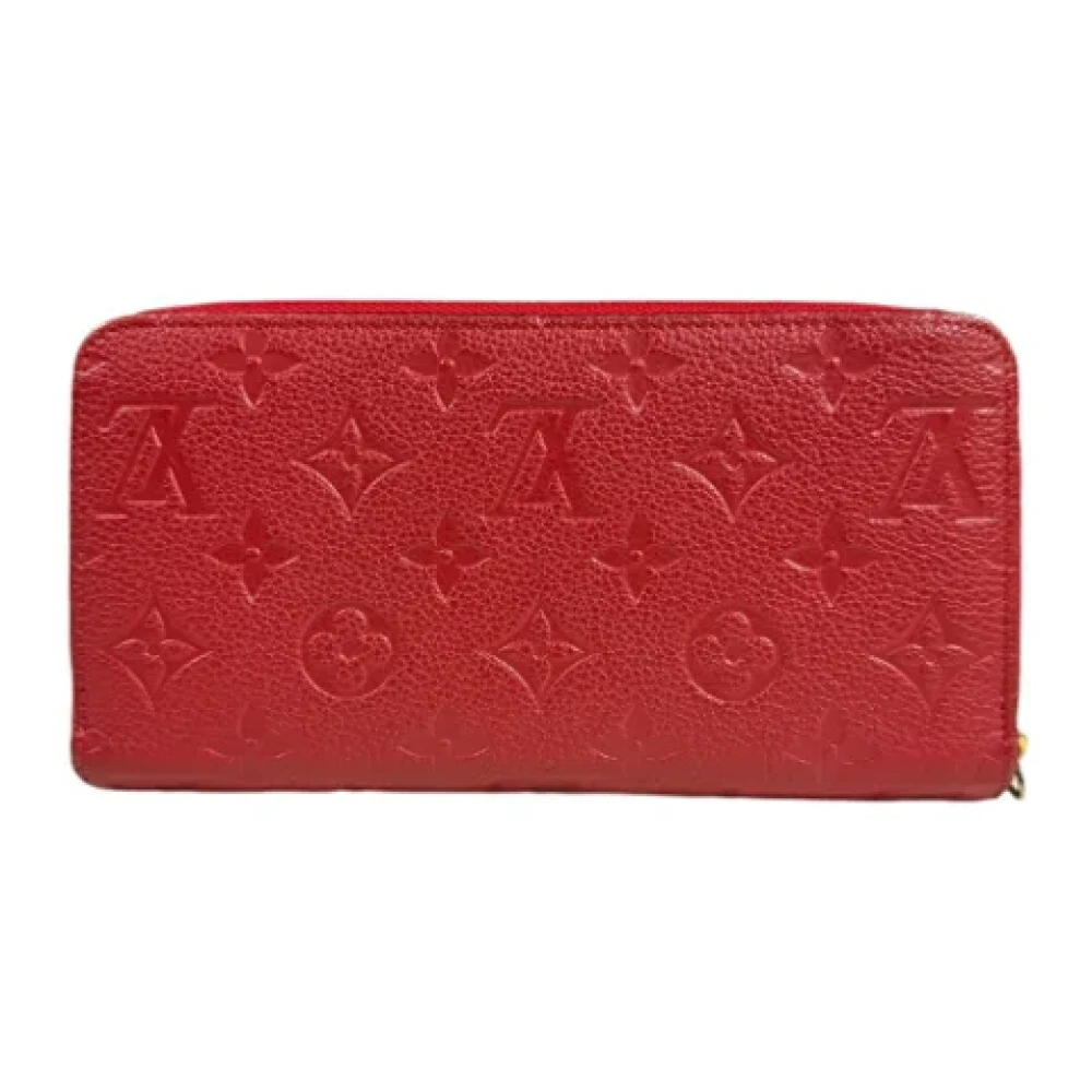 Louis Vuitton Vintage Pre-owned Leather wallets Red Dames