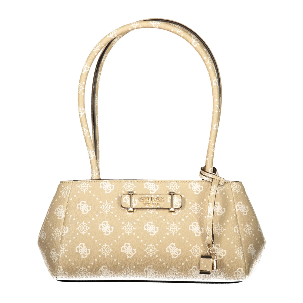 Guess Women's Beige Carrie Logo Bag - Handbags - One Size - Bags
