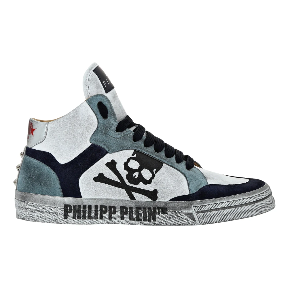 Philipp Plein High Top Sneakers Retrokickz unisex Schoenen Blauw