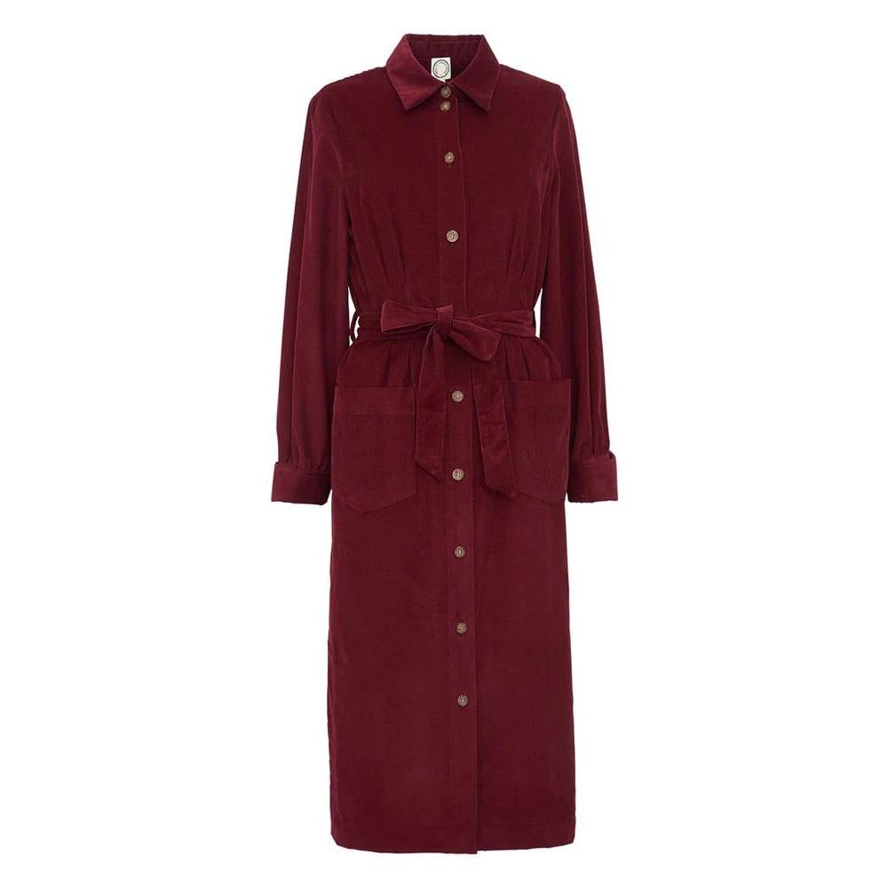 Ines De La Fressange Paris Pruimfluwelen Rosabella Jurk Red Dames