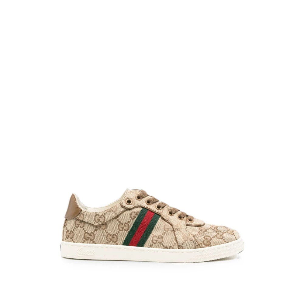 Gucci GG-Supreme Canvas Sneakers Dames Schoenen Beige