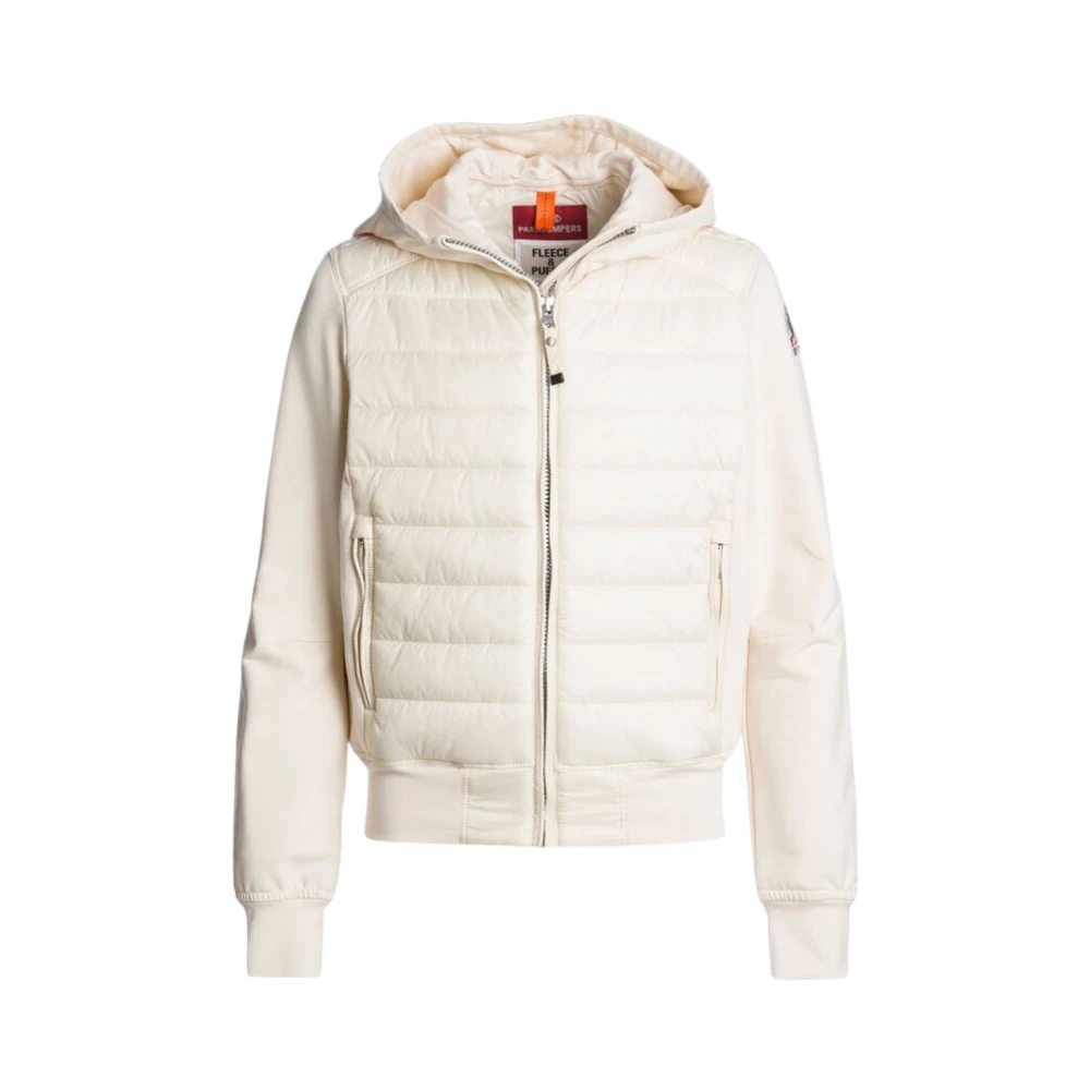 Parajumpers Girls Beige Winter Jackets, 10 Y, Caelie Hybrid Sweat