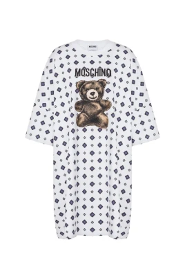 Teddy Bear bomullsjerseyklänning
