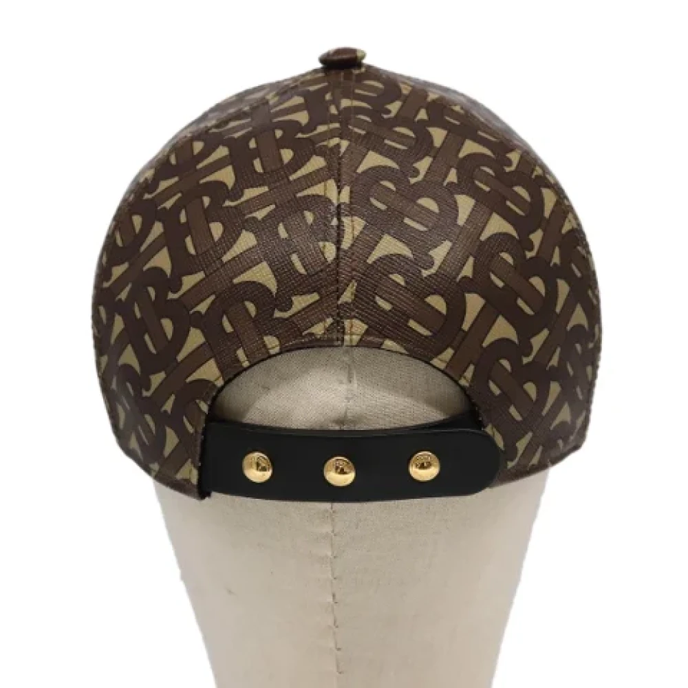 Burberry Vintage Pre-owned Leather hats Brown Dames