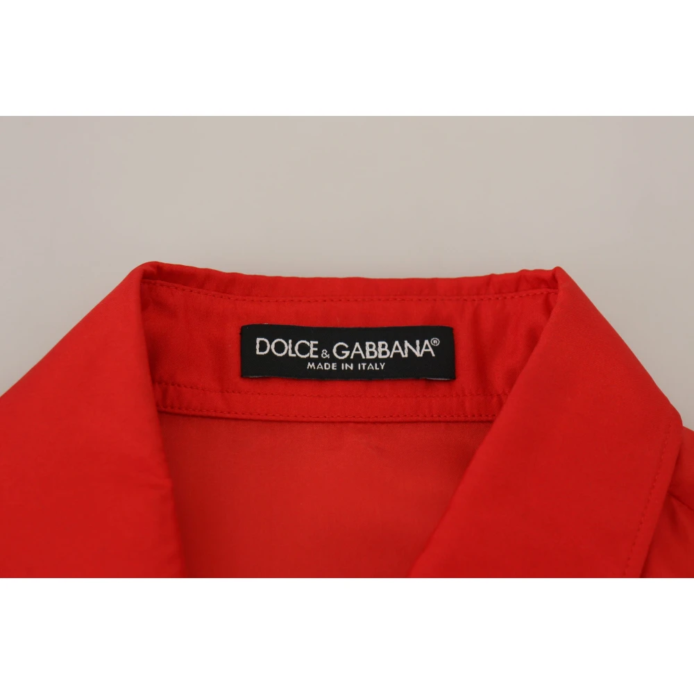 Dolce & Gabbana Luxe Rode Polo Shirt Red Dames