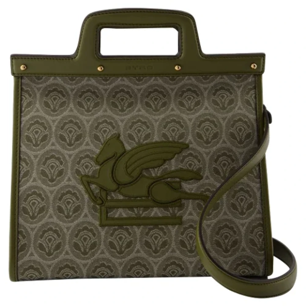 ETRO Cotton handbags Green Dames