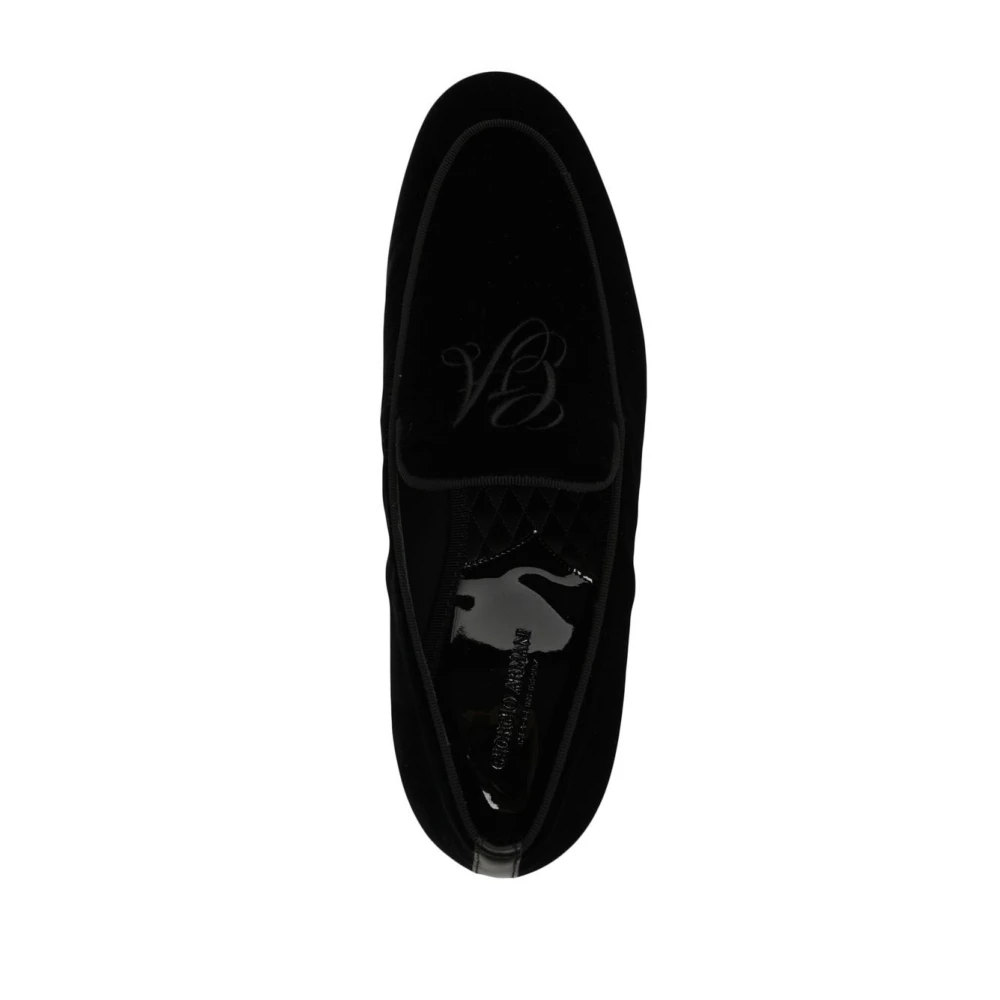 Giorgio Armani Fluwelen Loafers