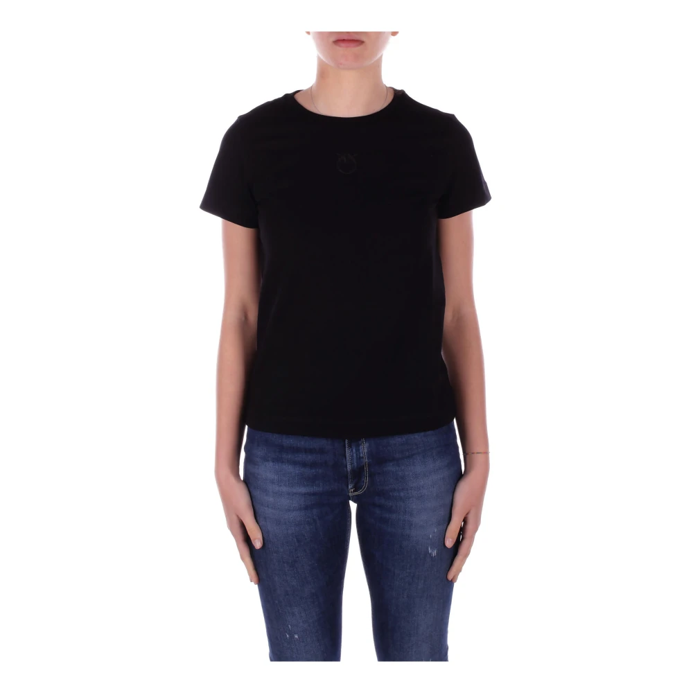Pinko Donna Nero - T-Shirt E Polo Con Logo Frontale - Tops - S