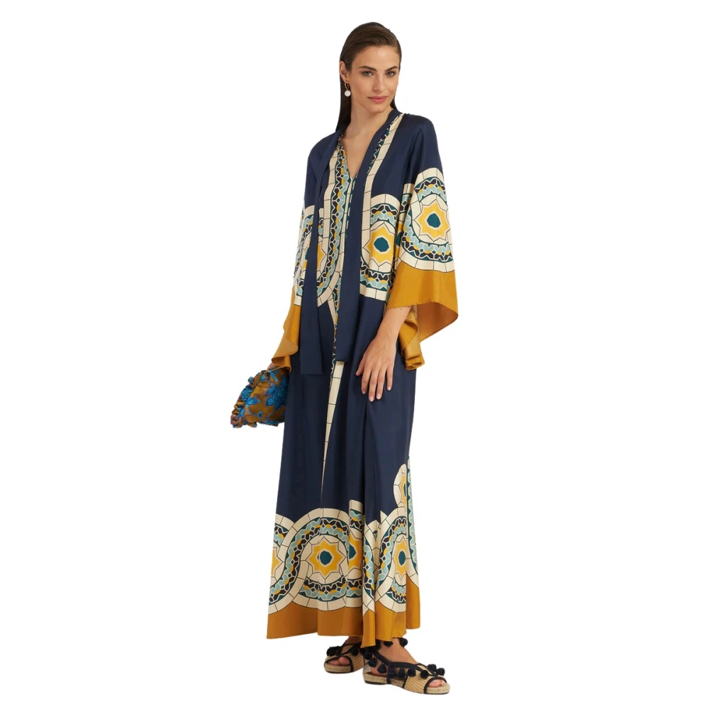 La Doublej Donna Blu - Magnifico Abito In Seta - Dresses - 2XS