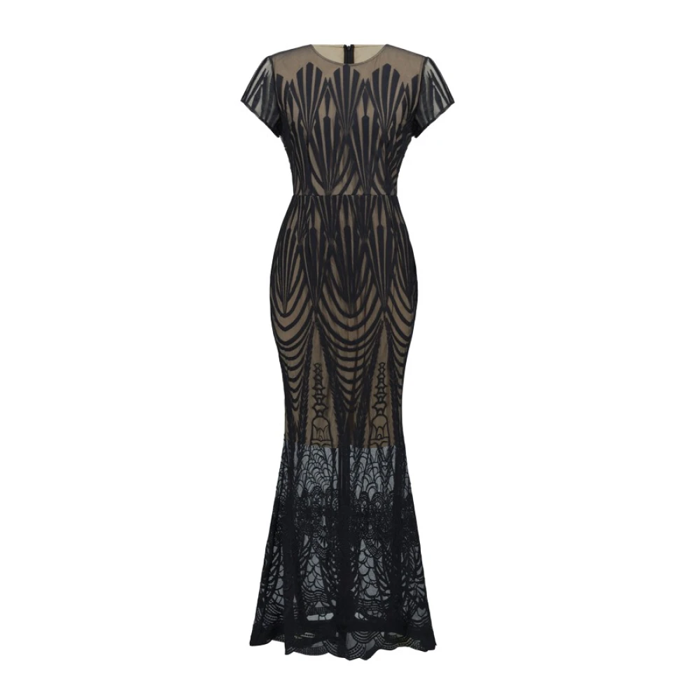 Joseph Ribkoff Elegante Maxi Jurk voor Vrouwen Black Dames