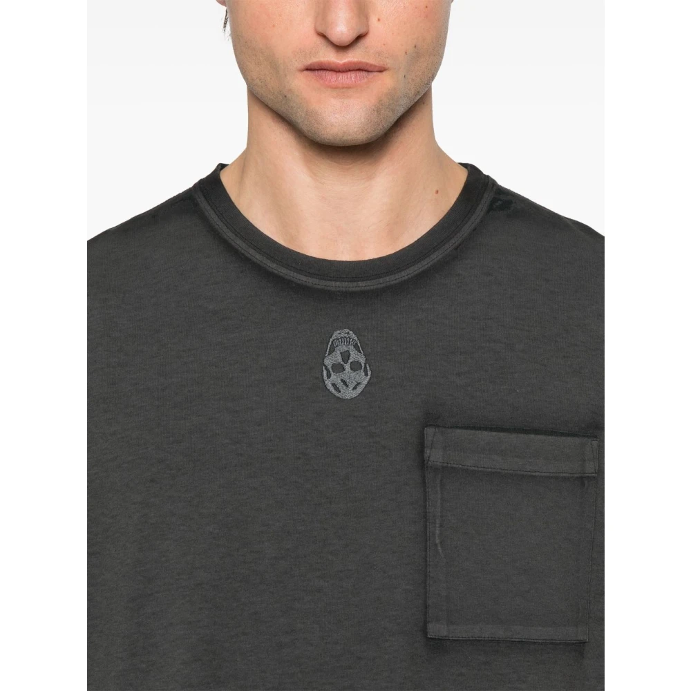 alexander mcqueen Zwart T-shirt en Polo Gray Heren