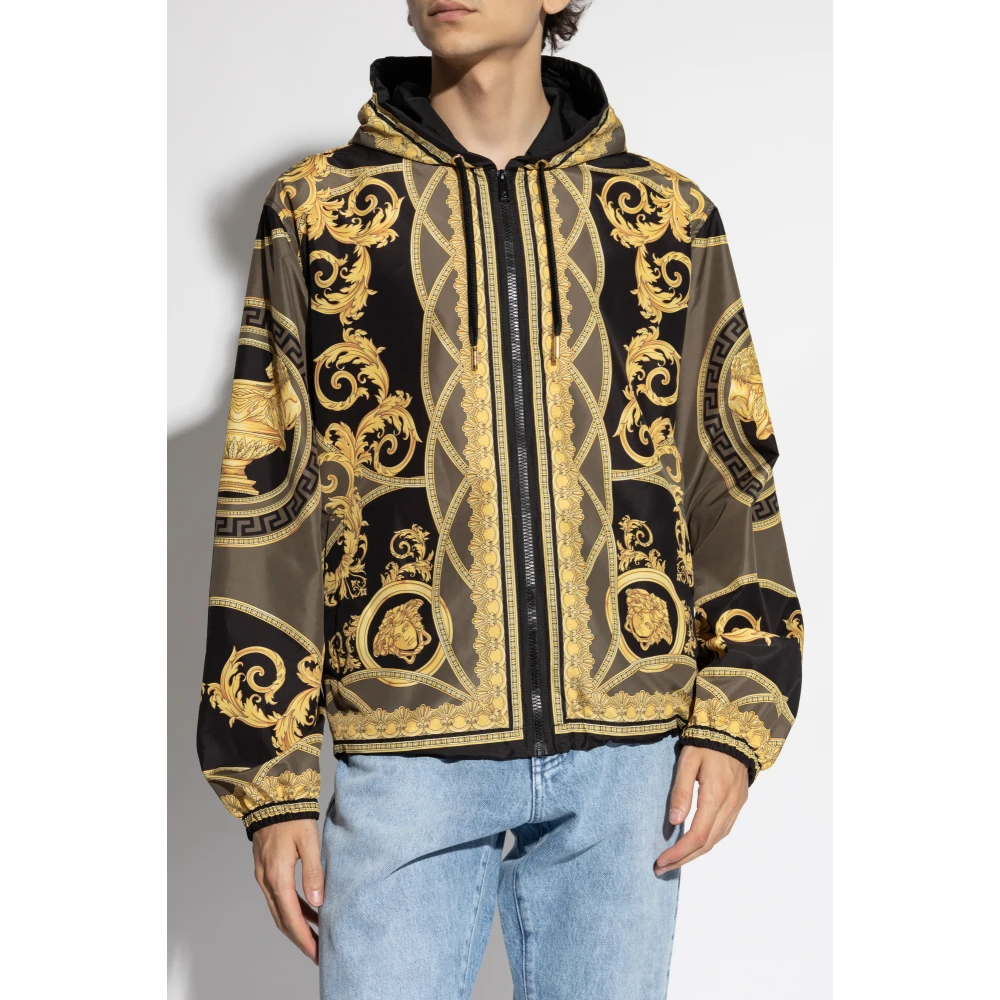 Versace Jas met patroon Black Heren