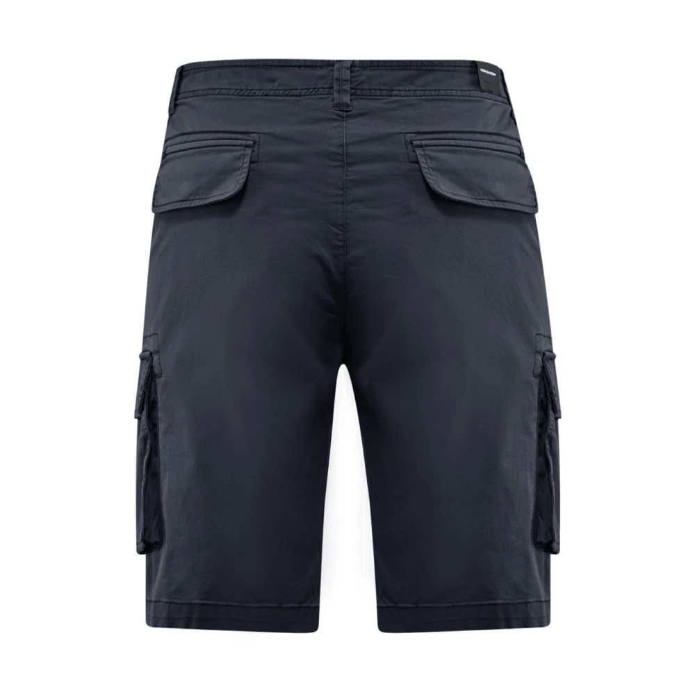 BomBoogie Cargo Bermuda Shorts in katoengabardine Blue Heren