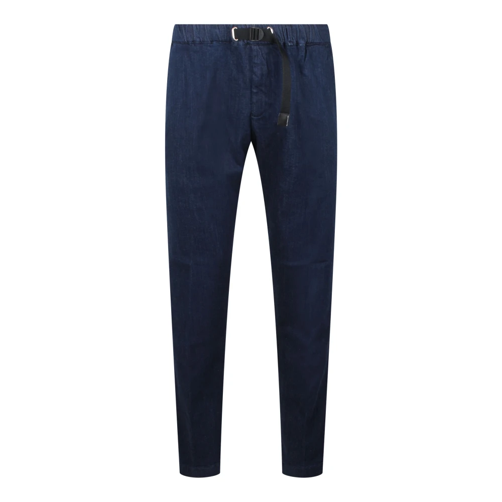 White Sand Donkere Wassing Straight Leg Jeans Blue Heren