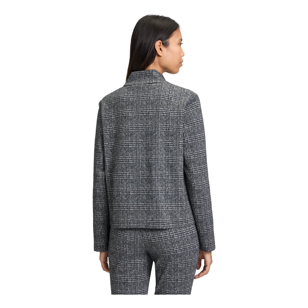 Betty Barclay Casual Blazer met Opstaande Kraag Black Dames