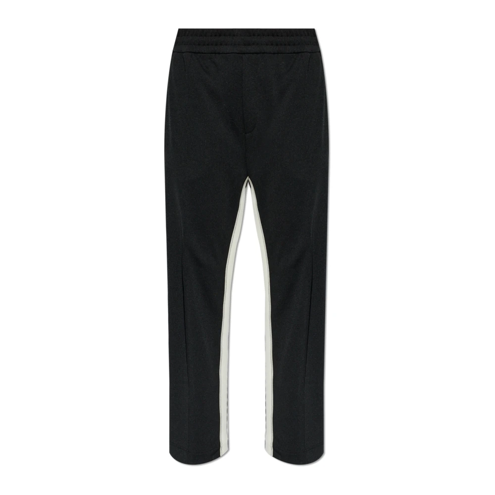 Moncler Mannelijk Zwart Broeken Heren, 2XL, Polyester, Wide-Leg Trainingsbroeken