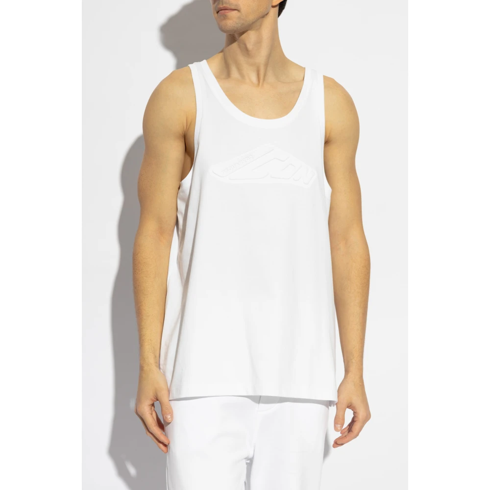 Dsquared2 Mouwloos T-shirt White Heren