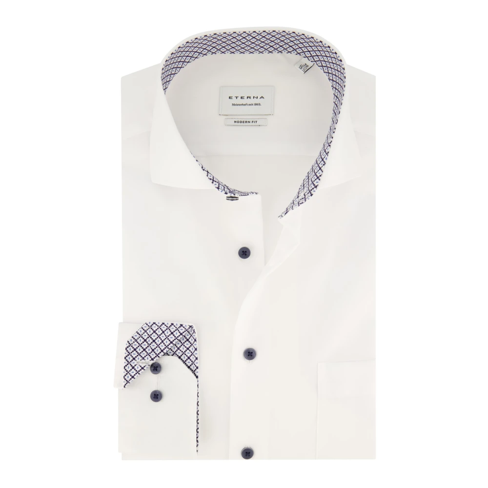 Eterna Wit Business Overhemd Modern Fit White Heren