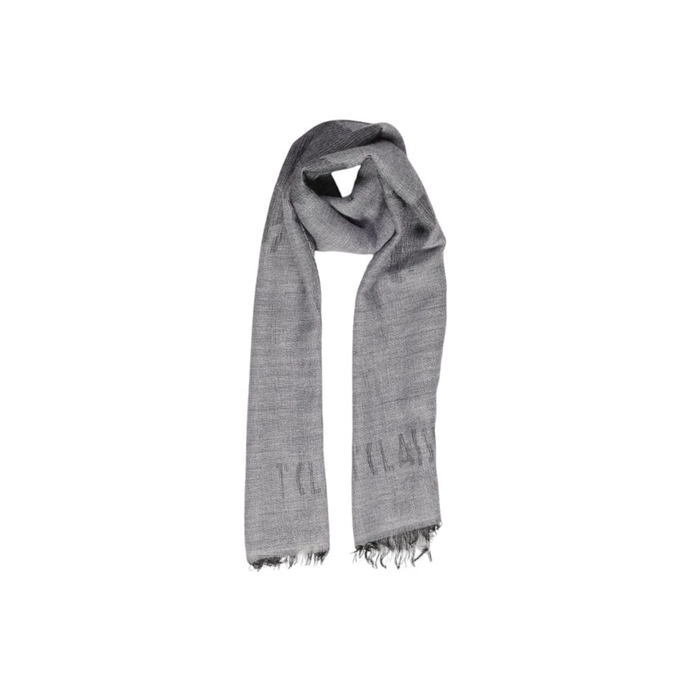 Alviero Martini 1a Classe Grijze Polyacryl Sjaal Herfst Winter Collectie Gray Dames