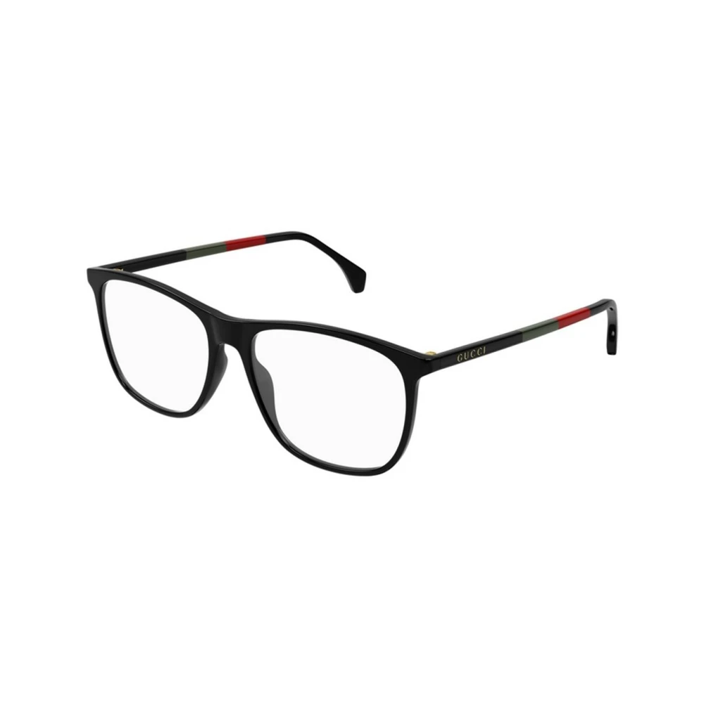 Gucci Men's Black Glasses, 55 Mm, Square Optical Frame