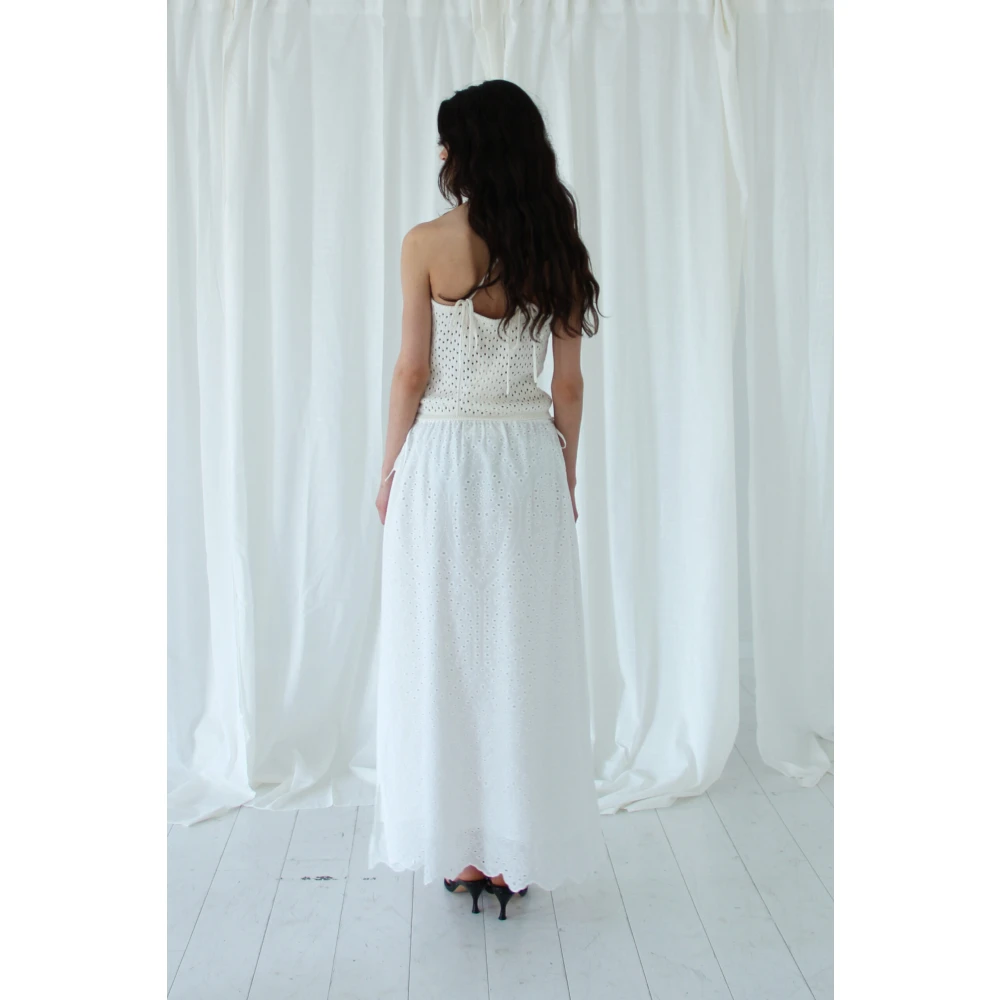 Designers Remix Luna Maxi Rok Beige Dames