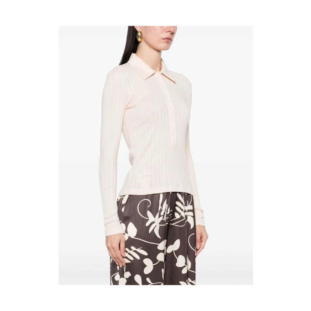 closed Blush Beige Button-Up Sweater Beige Dames