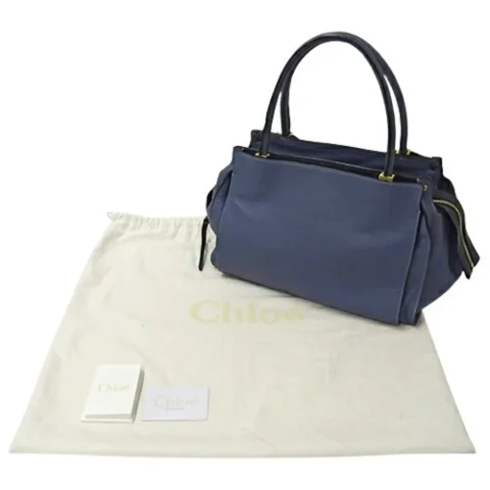 Chloé Pre-owned Leather handbags Blue Dames