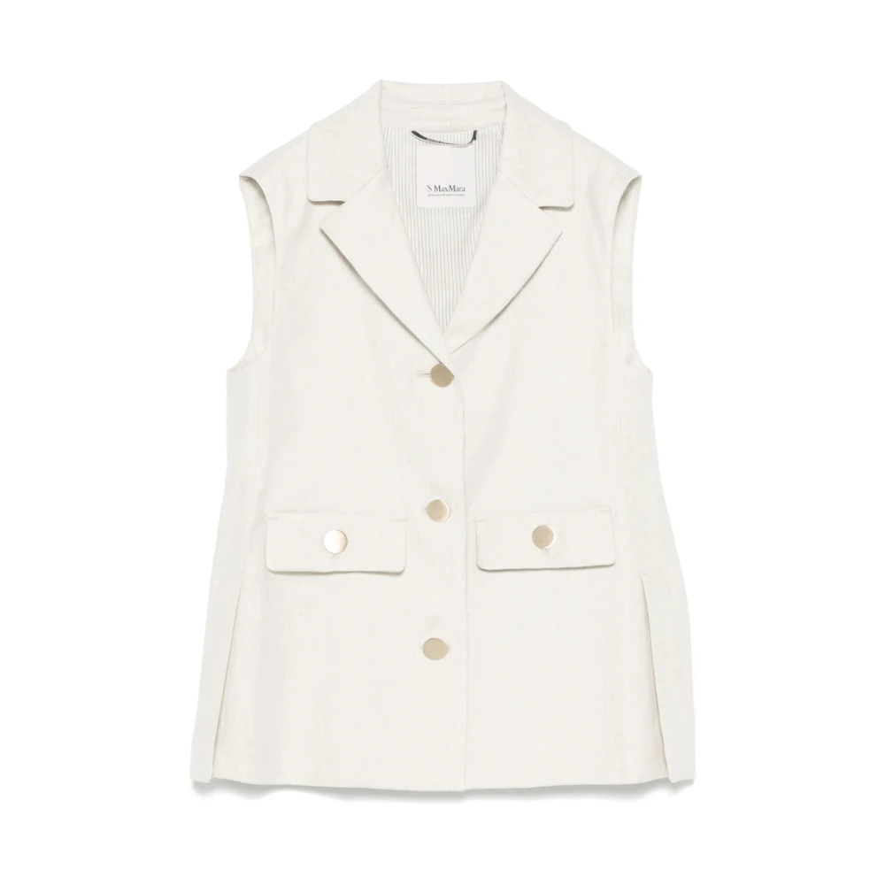 Max Mara - Jackets > Vests - Gray - Max Mara - Modalova
