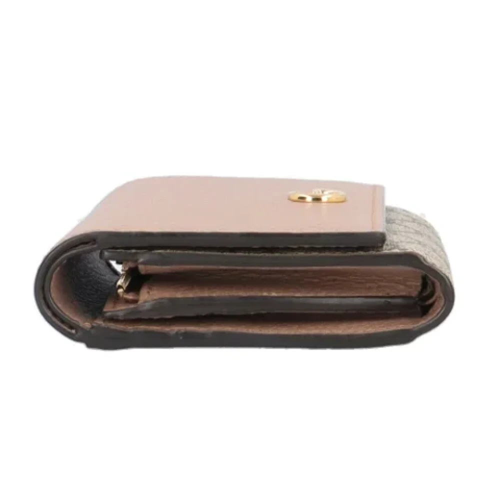 Gucci Vintage Pre-owned Canvas wallets Beige Dames
