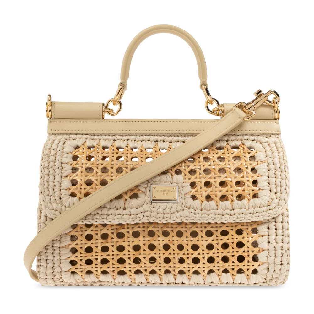 Dolce & Gabbana Schoudertas Sicily Beige Dames