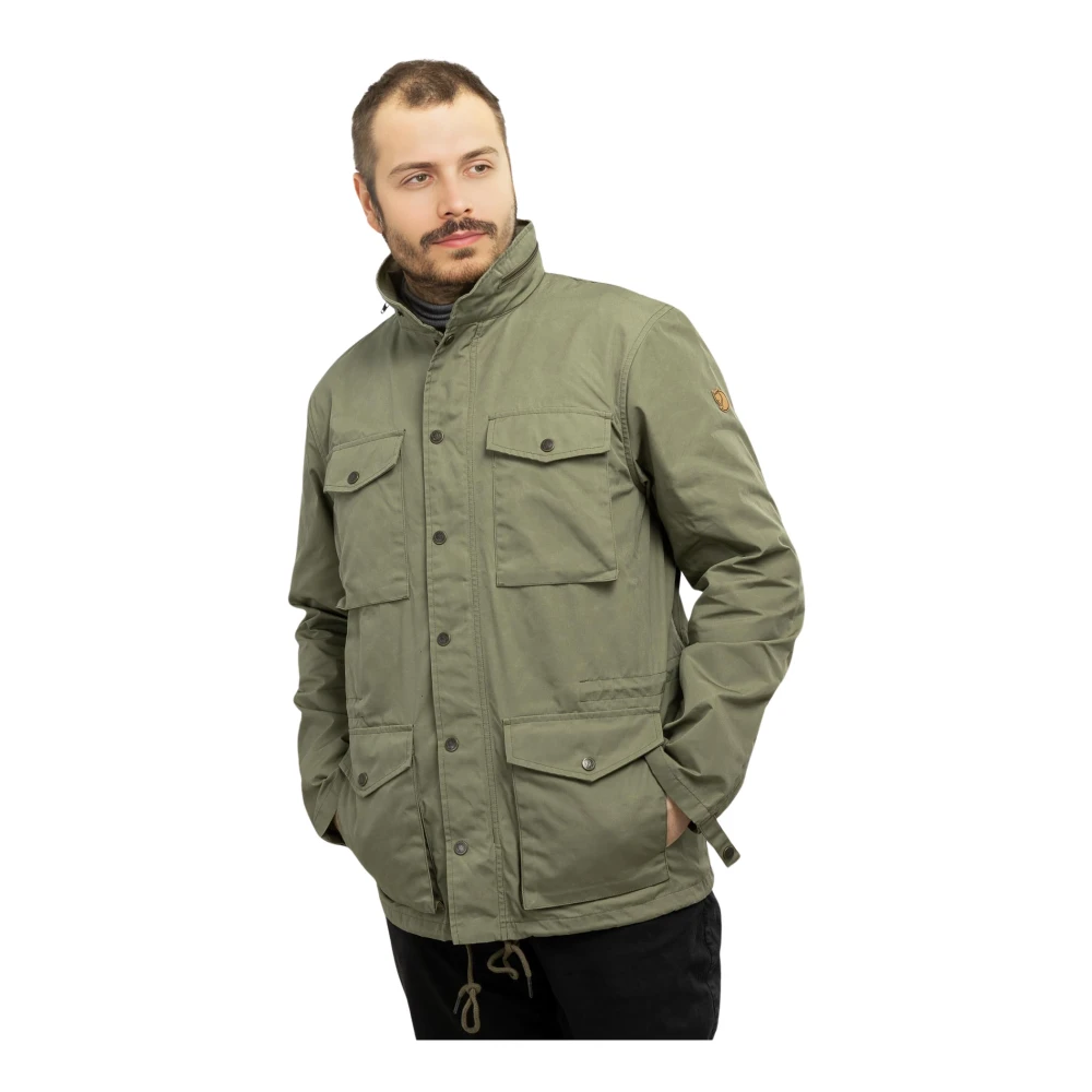 Fjällräven Herenjas met capuchon en verstelbare taille Green Heren