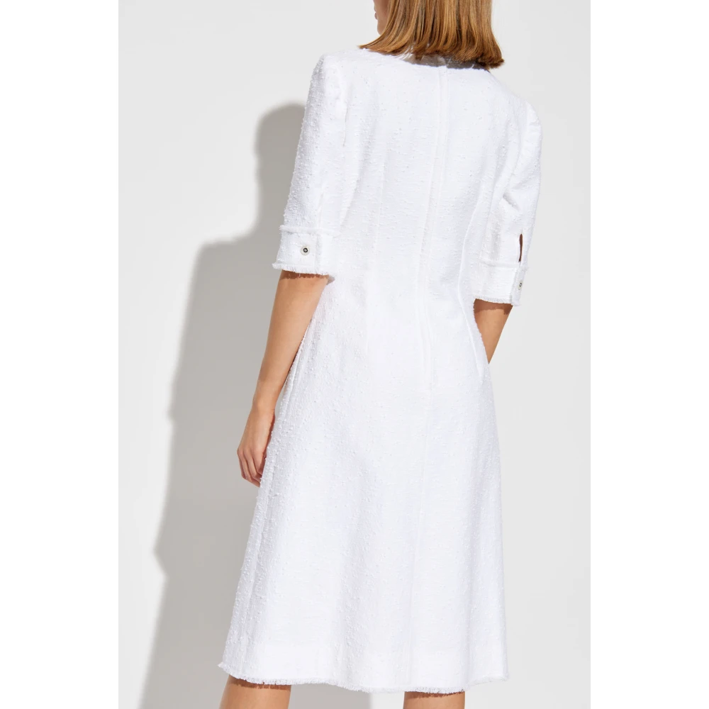 Dolce & Gabbana Jurk met kraag White Dames