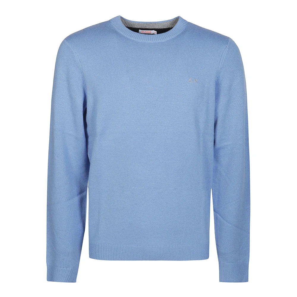 Sun68 Stijlvolle Shetland Sweater Blue Heren