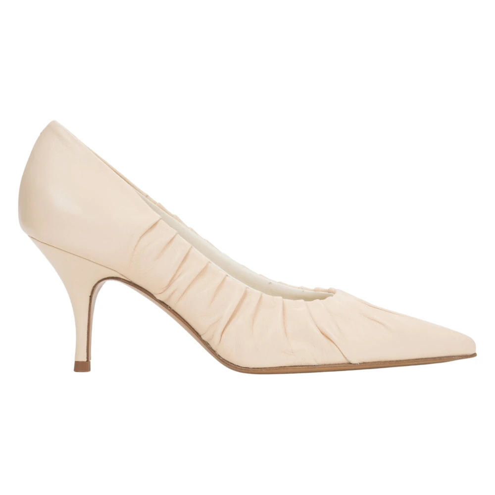 Guglielmo Rotta Women's Beige Pointed-Toe Pumps - Pumps - 6 Uk - Shoes