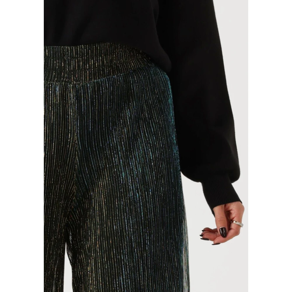 Notre-v Multikleurige Pantalon voor Stijlvolle Vrouwen Black Dames