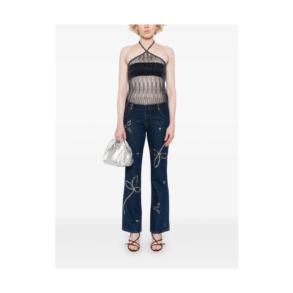 Siedrés Indigo Blauwe Denim Jeans Blue Dames
