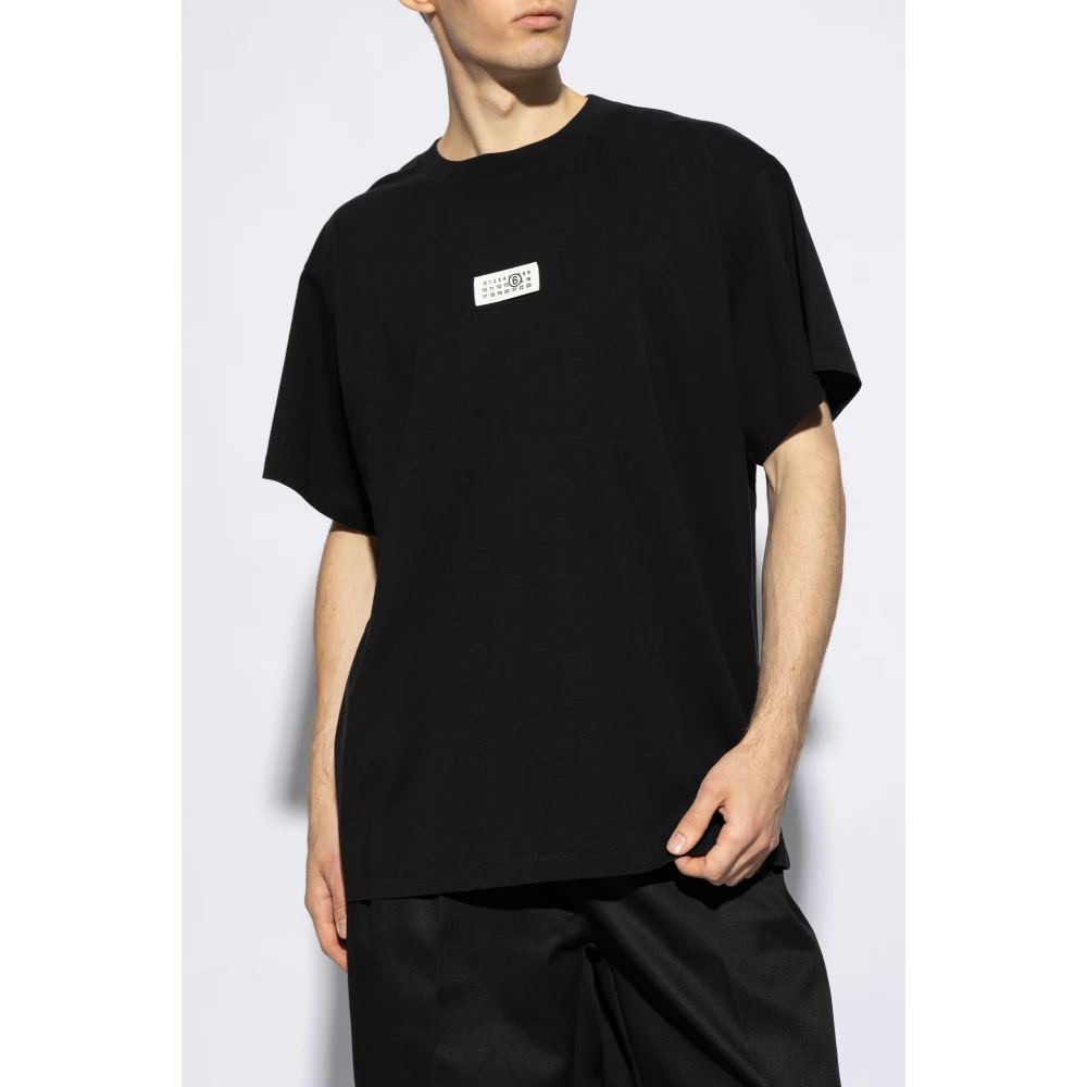 MM6 Maison Margiela T-shirt met logo Black Heren