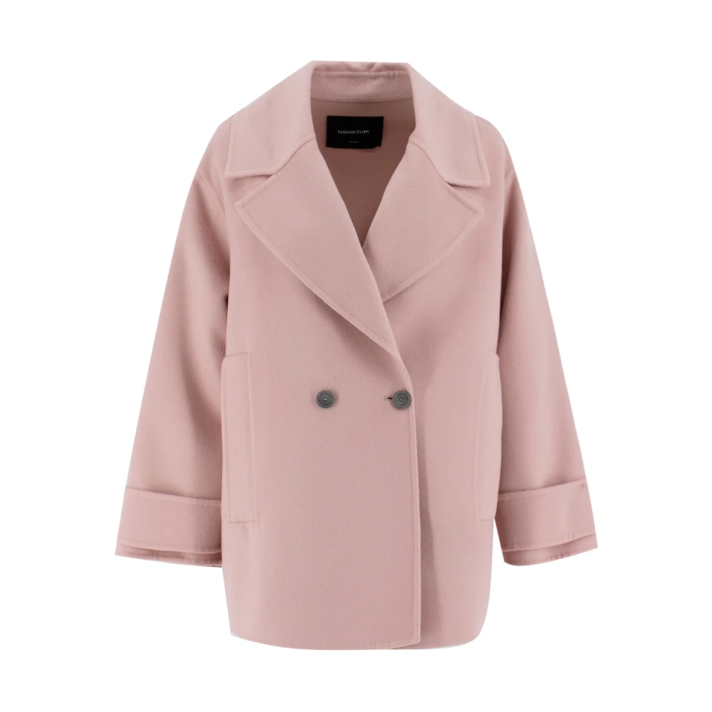 Coats > Double-Breasted Coats - - Fabiana Filippi - Modalova