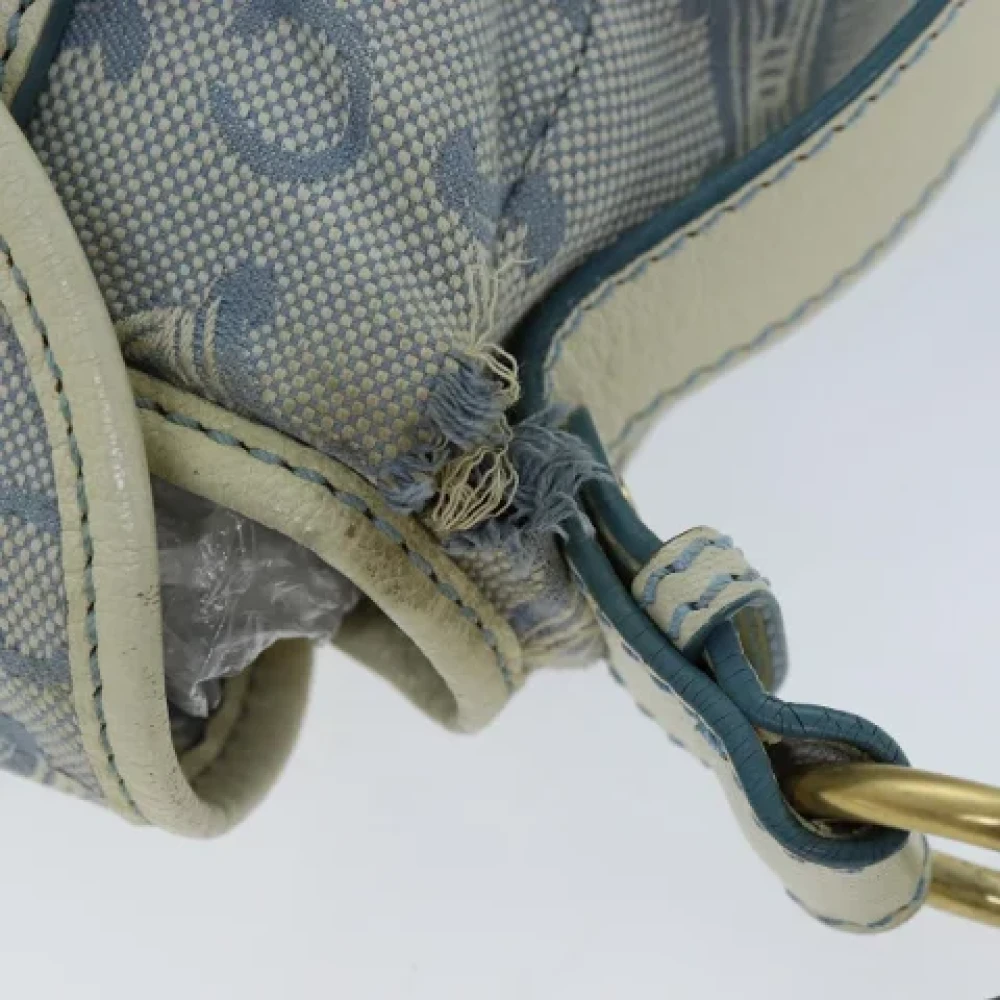 Celine Vintage Pre-owned Canvas shoulder-bags Blue Dames
