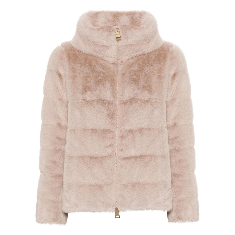 ジャケット・アウター THE BARNNET sami eco-fur jacket-beige Samsoe samsoe faux fur jacket