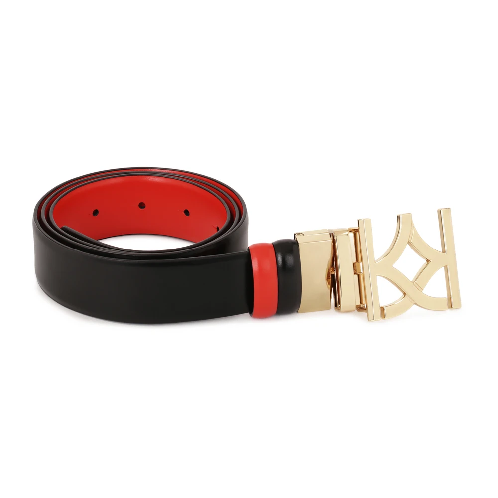 Kazar Rood en zwart dubbelzijdige riem Red Dames