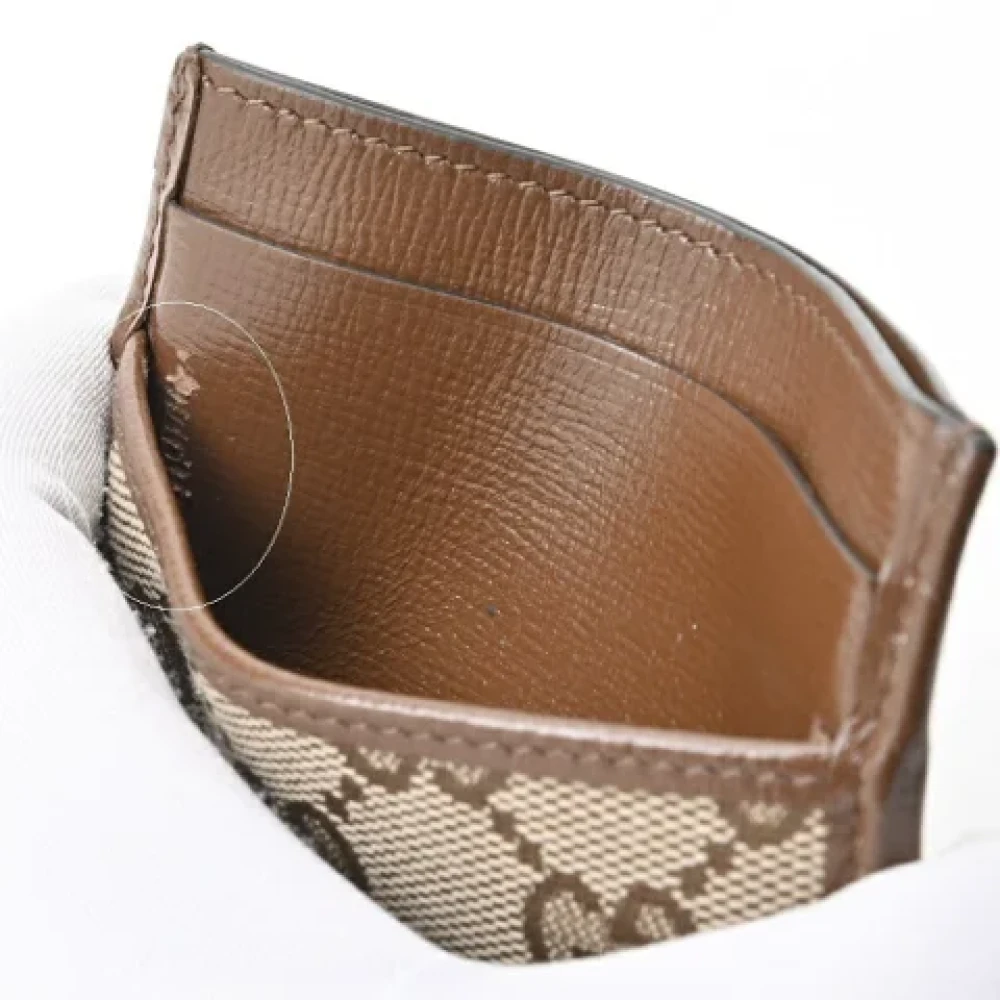 Gucci Vintage Pre-owned Canvas wallets Brown Dames