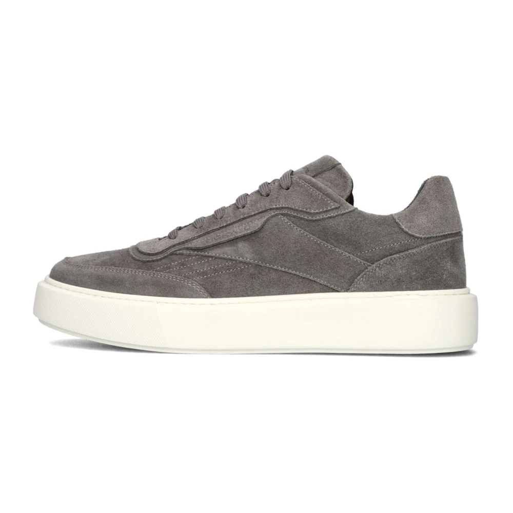Antony Morato Mannelijk Grijs Schoenen Heren, 40 Eu, Suède, Grijze Suède Stijlvolle Heren Sneakers