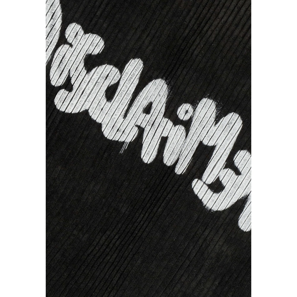 Disclaimer Fluweel Logo Jas Zwart Black Heren