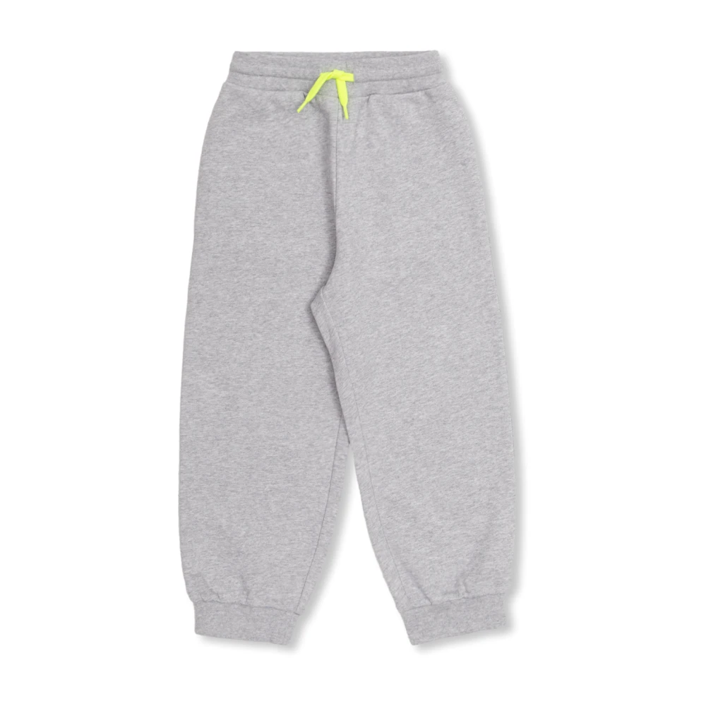 Fendi Unisex Kids Gray Sweatpants,, Joggers With Logo Size 8 Y