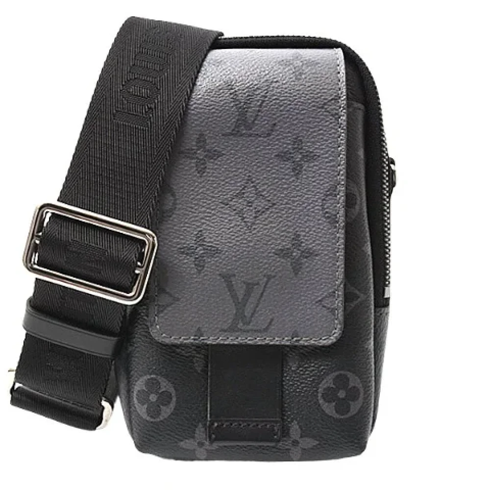 Louis Vuitton Vintage Pre-owned Canvas shoulder-bags Black Heren