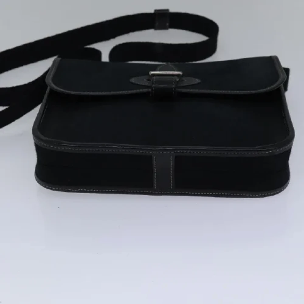 Hermès Vintage Pre-owned Canvas crossbody-bags Black Dames